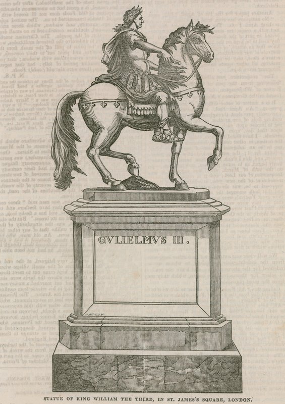 Statue von König Wilhelm III. auf dem St. James
