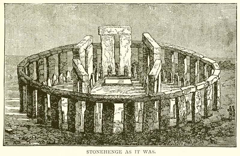 Stonehenge, wie es war von English School