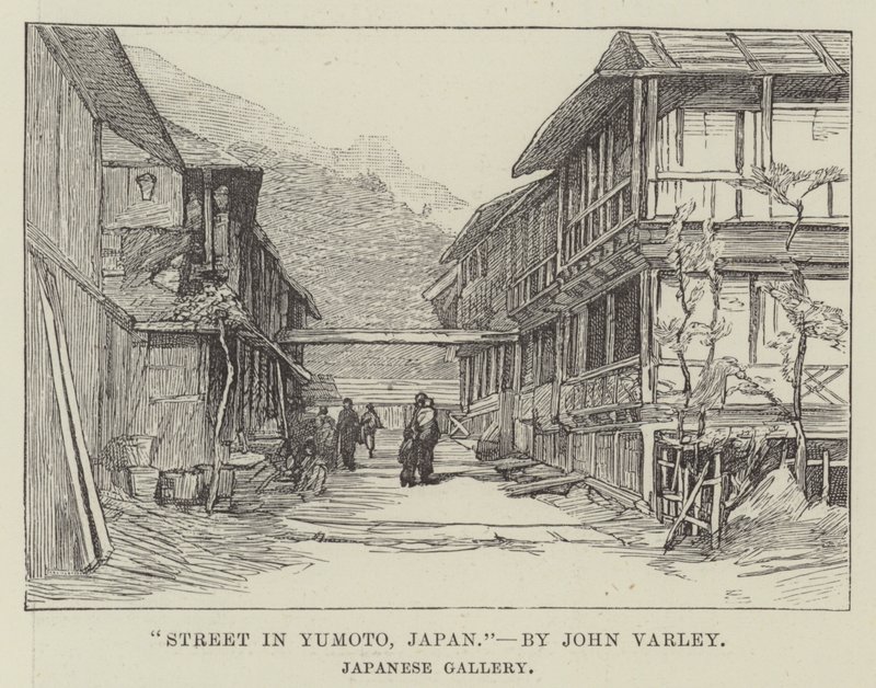 Straße in Yumoto, Japan von English School