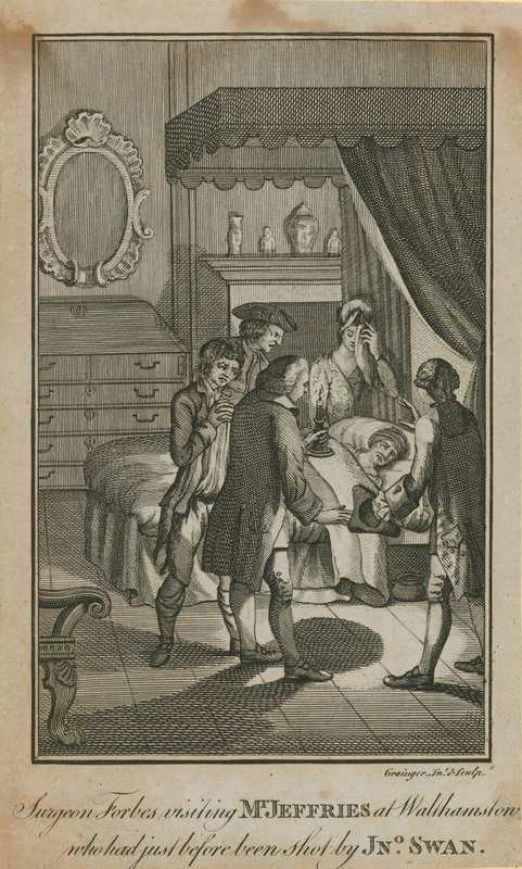 Chirurg Forbes besucht Mr. Jeffries in Walthamstow, der kurz zuvor von John Swan erschossen wurde von English School