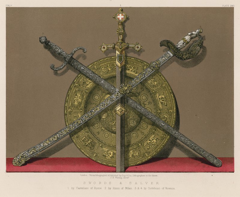 Schwerter und Salver von English School