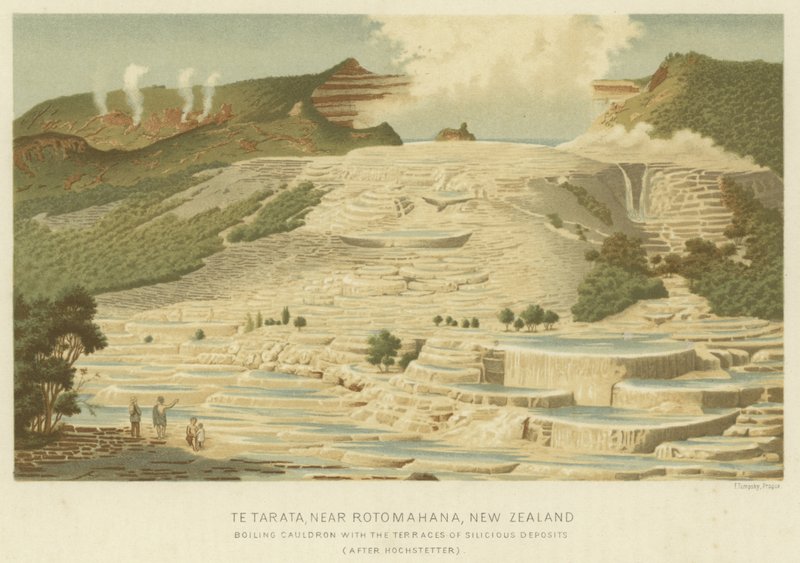 Te Tarata, bei Rotomahana, Neuseeland von English School