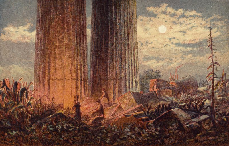 Tempel der Giganten, Sizilien von English School