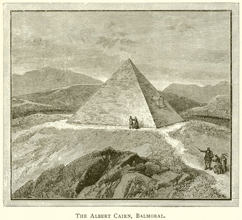Der Albert Cairn, Balmoral von English School