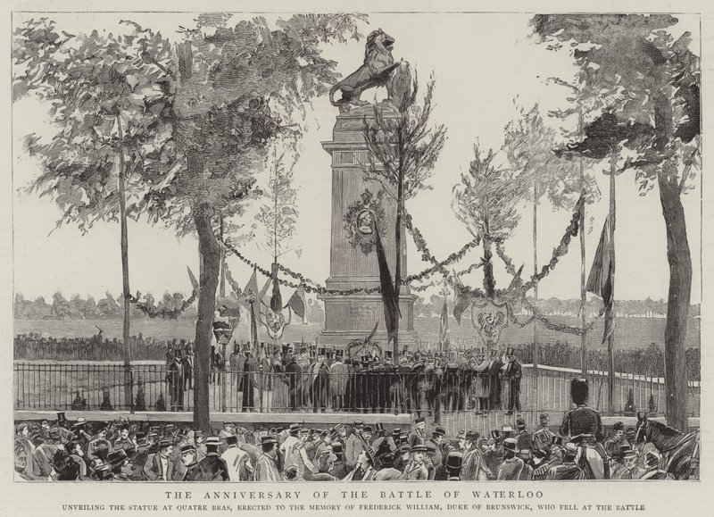 Der Jahrestag der Schlacht von Waterloo von English School