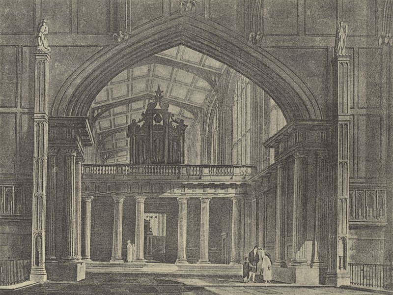 Die Vorhalle, 1816 (Gravur) von English School