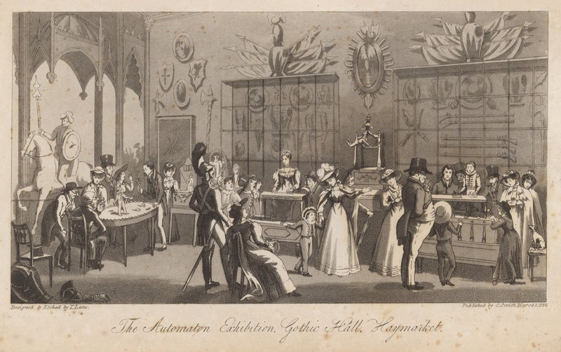 Die Automatenausstellung, Gothic Hall, Haymarket von English School