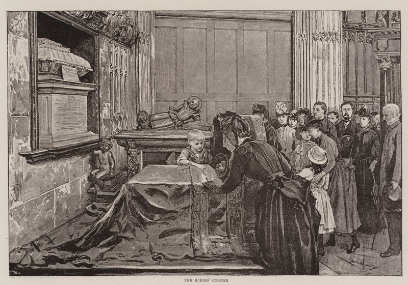 Die Ecke der Babys (Lithografie) von English School
