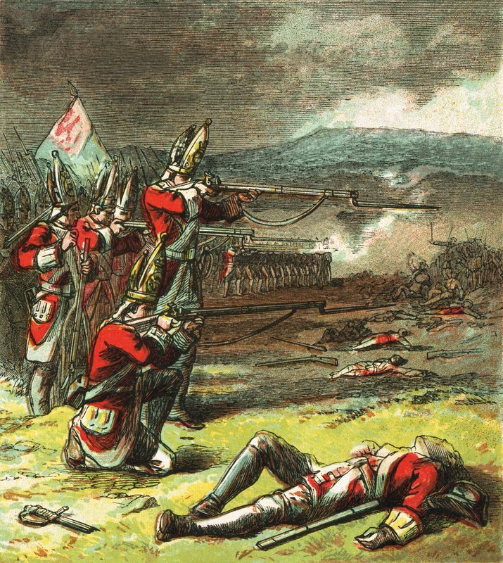 Die Schlacht von Culloden von English School