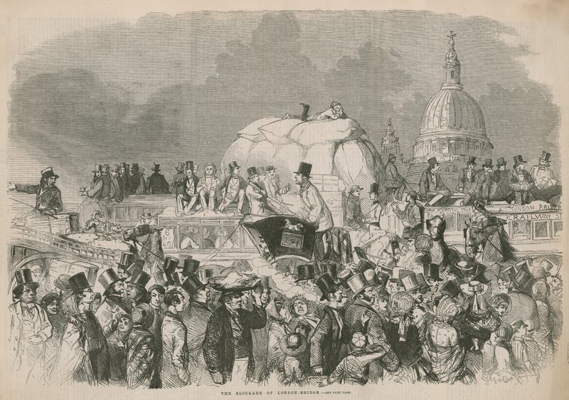 Die Blockade der London Bridge von English School