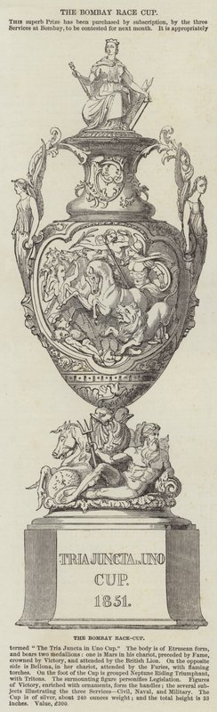 Der Bombay-Rennpokal (Gravur) von English School