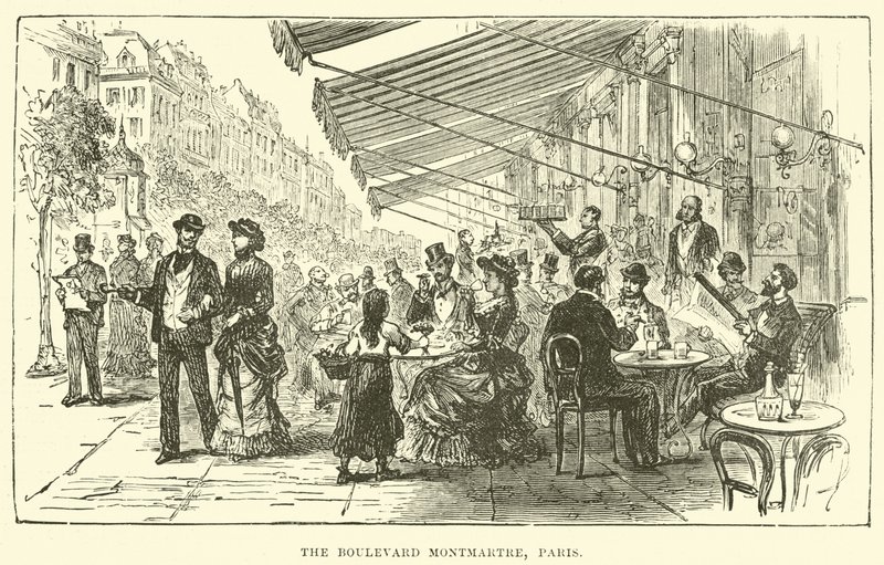 Der Boulevard Montmartre, Paris von English School