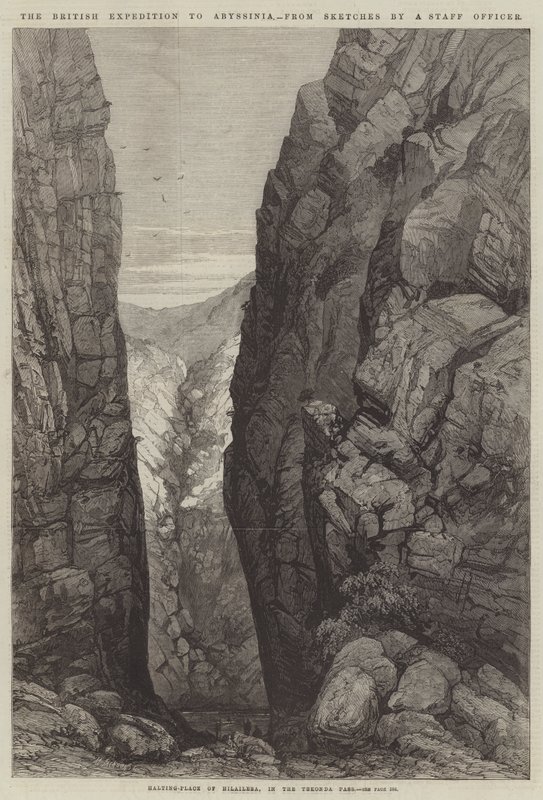 Die britische Expedition nach Abessinien (Stich) von English School