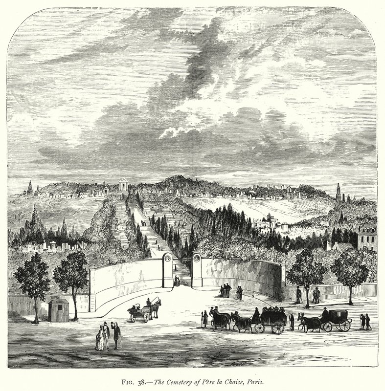 Der Friedhof Père Lachaise, Paris von English School