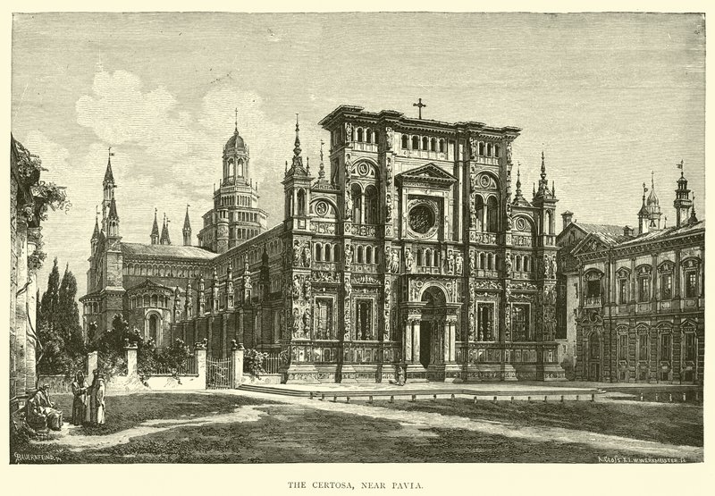 Die Certosa bei Pavia von English School
