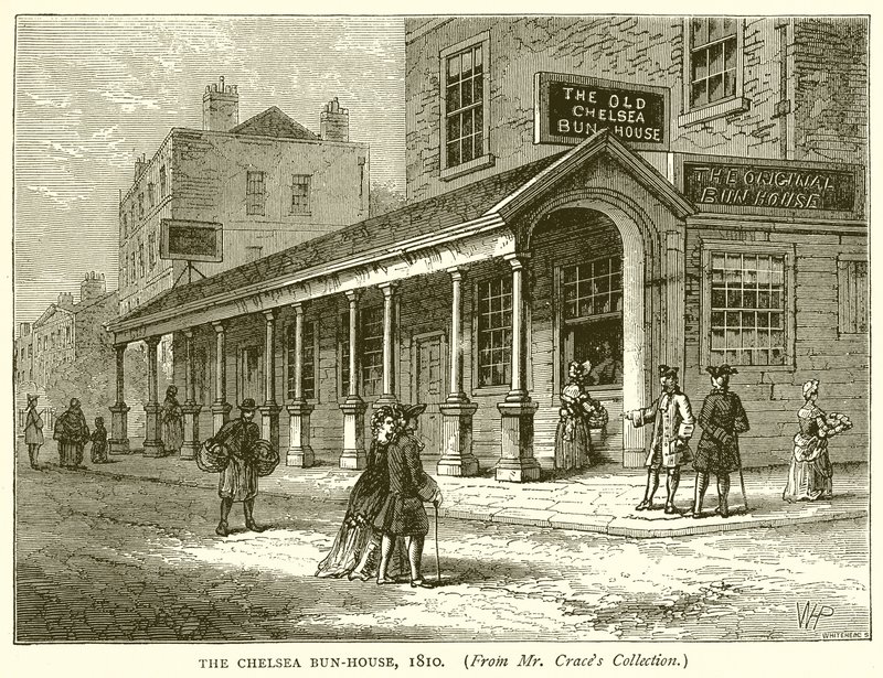 Das Chelsea Bun-Haus, 1810 von English School