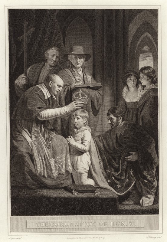 Die Krönung von König Heinrich VI von English School