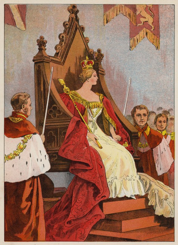Die Krönung von Königin Victoria von English School