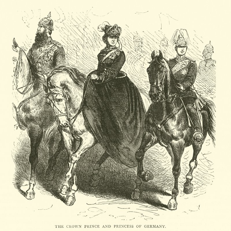 Der Kronprinz und die Kronprinzessin von Deutschland, März 1871 von English School