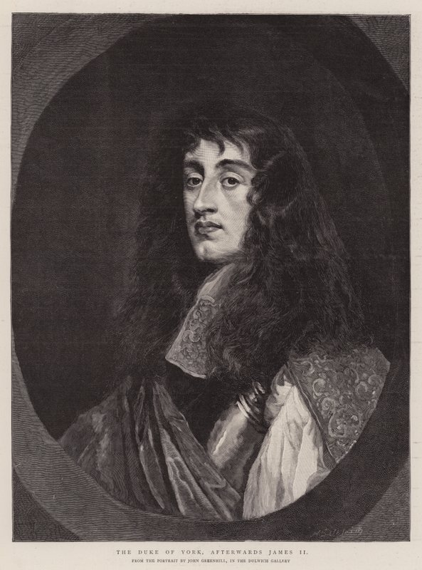 Der Herzog von York, später James II (Gravur) von English School