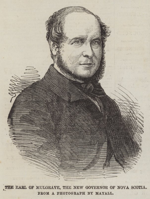 Der Earl of Mulgrave, der neue Gouverneur von Nova Scotia (Gravur) von English School