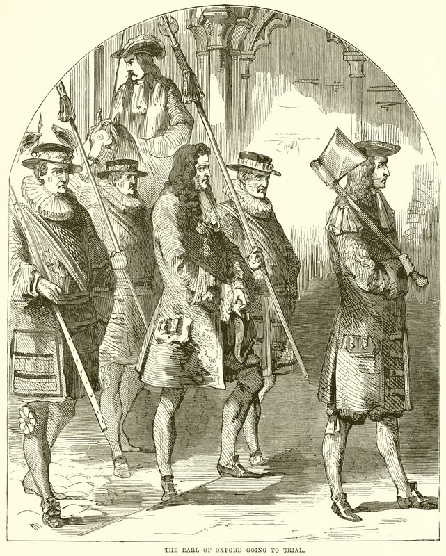 Der Earl of Oxford geht vor Gericht von English School