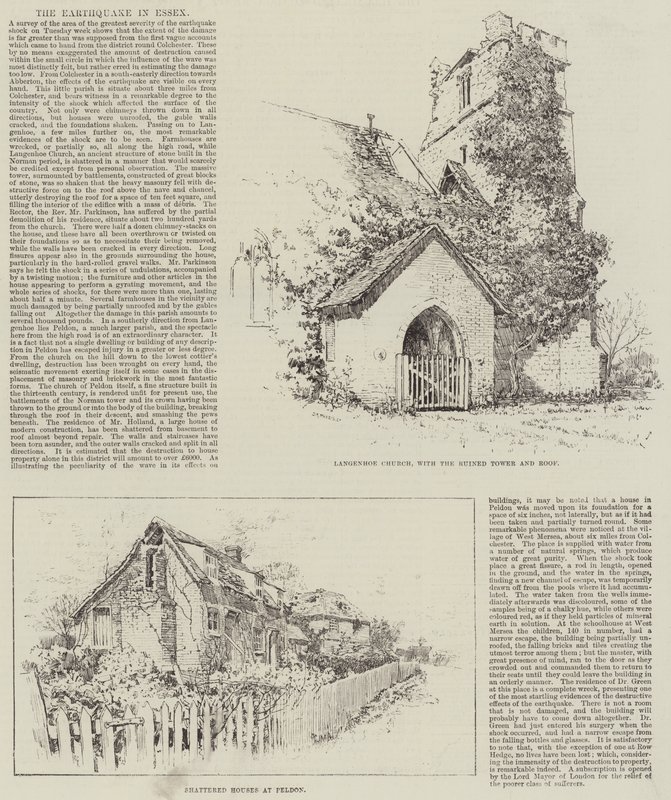 Das Erdbeben in Essex von English School