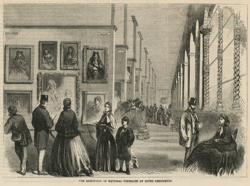 Die Ausstellung nationaler Porträts in South Kensington von English School