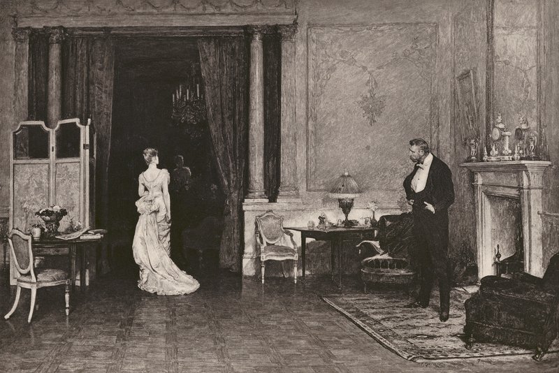 Die erste Wolke, nach W Q Orchardson, RA von English School