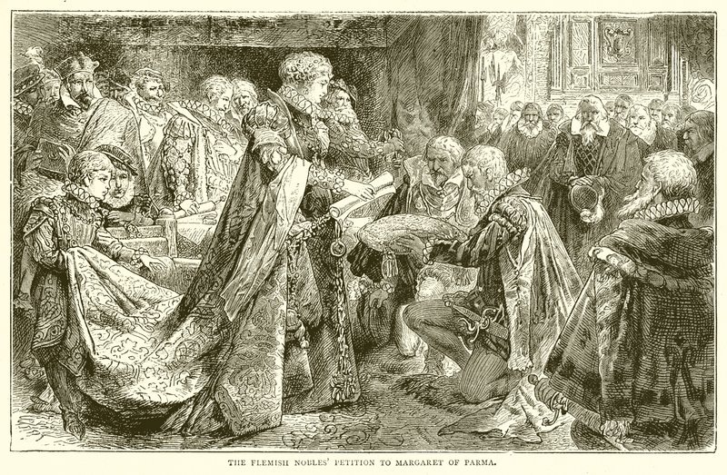 Die flämischen Adligen bitten Margarete von Parma von English School