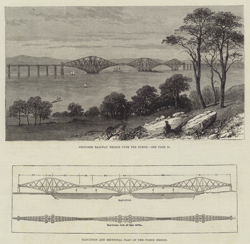 Die Forth-Brücke von English School