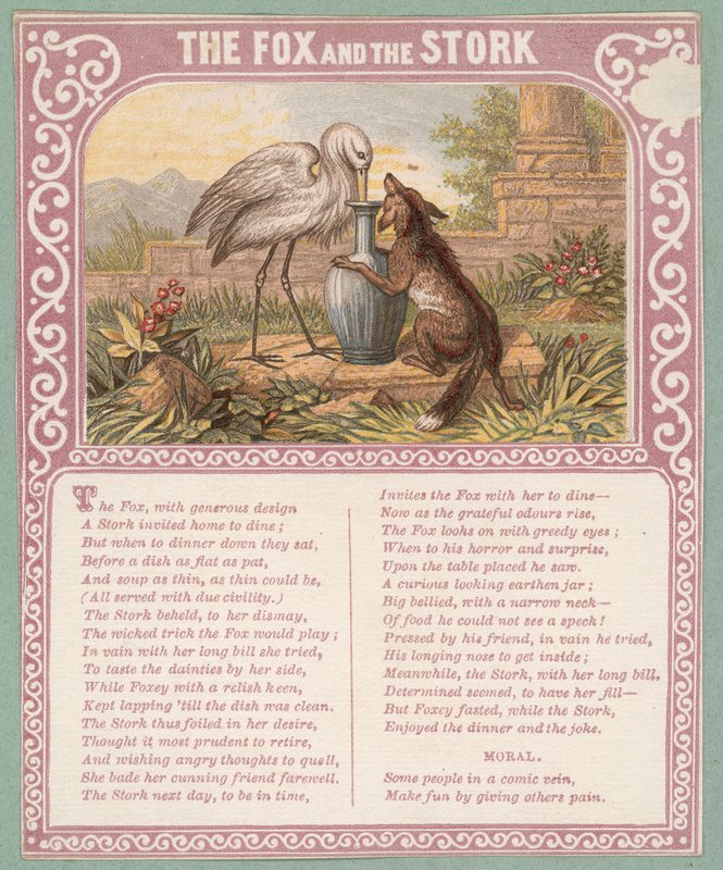 Der Fuchs und der Storch von English School