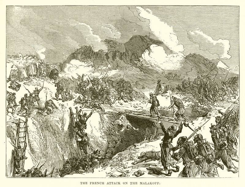 Der französische Angriff auf den Malakoff von English School