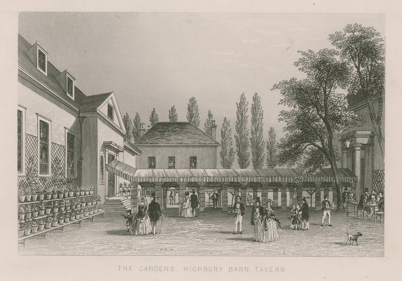 Die Gärten des Highbury Barn Tavern von English School