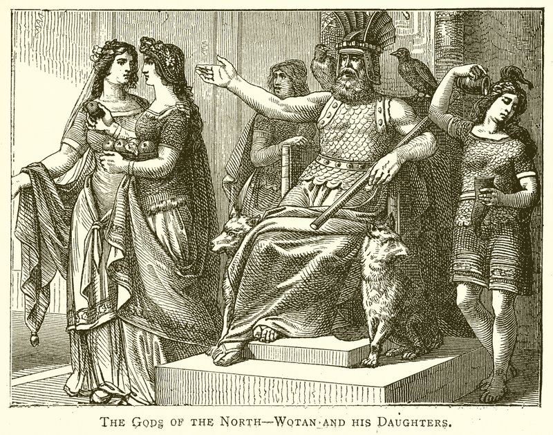 Die Götter des Nordens--Wotan und seine Töchter von English School