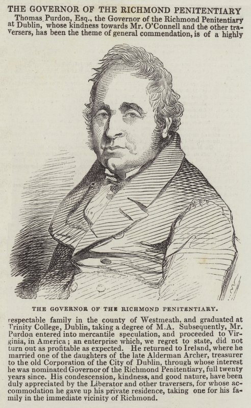 Der Gouverneur des Richmond-Gefängnisses (Gravur) von English School