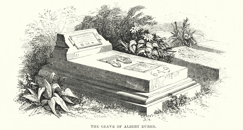 Das Grab von Albrecht Dürer (Gravur) von English School