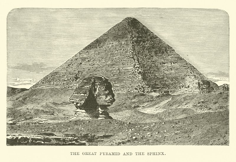 Die große Pyramide und die Sphinx von English School