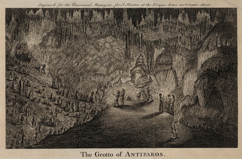 Die Grotte von Antiparos, Griechenland von English School