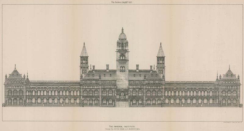 Das Imperial Institute: Entwurf von Aston Webb und E Ingress Bell von English School