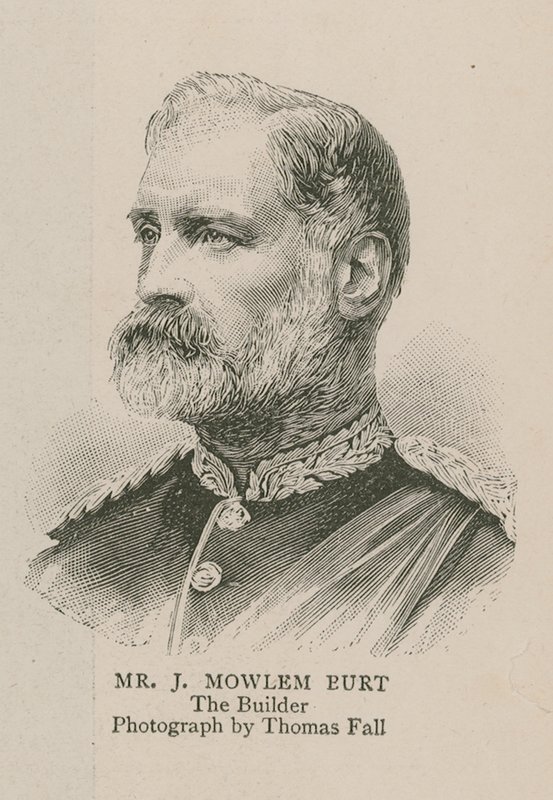 Das Imperial Institute: Mr J Mowlem Burt, der Bauunternehmer von English School