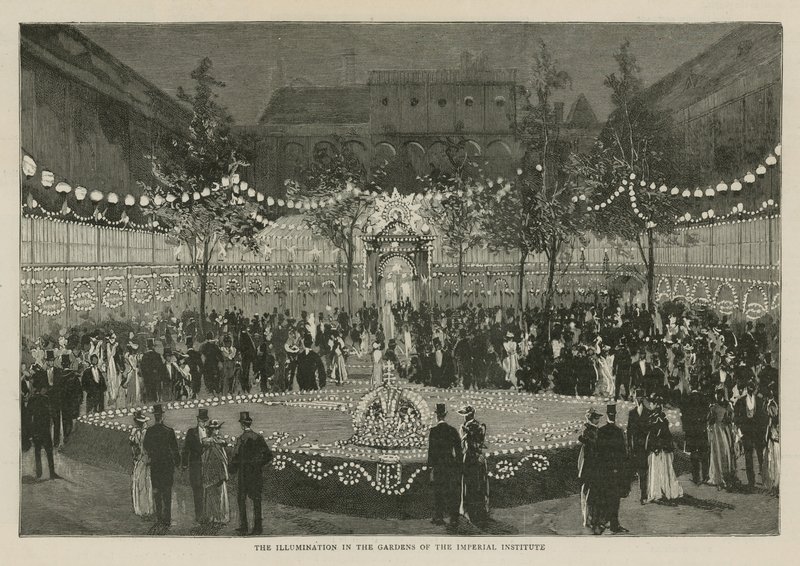Das Imperial Institute: Die Beleuchtung in den Gärten von English School