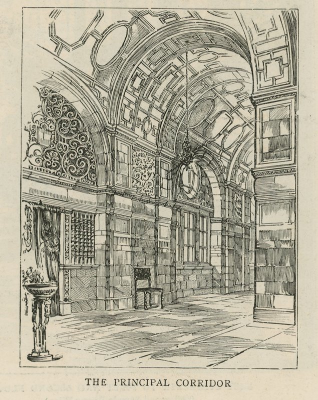 Das Imperial Institute: Der Hauptkorridor von English School