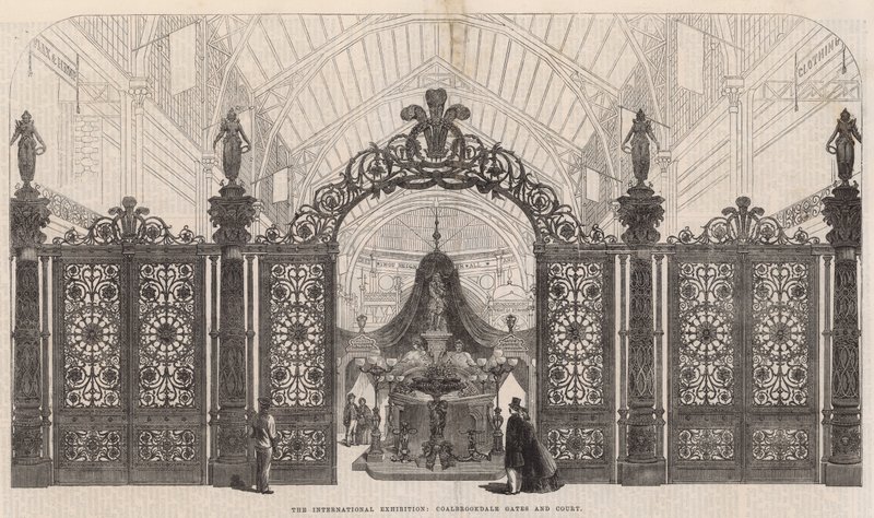 Die Internationale Ausstellung; Coalbrookdale Gales und Hof von English School