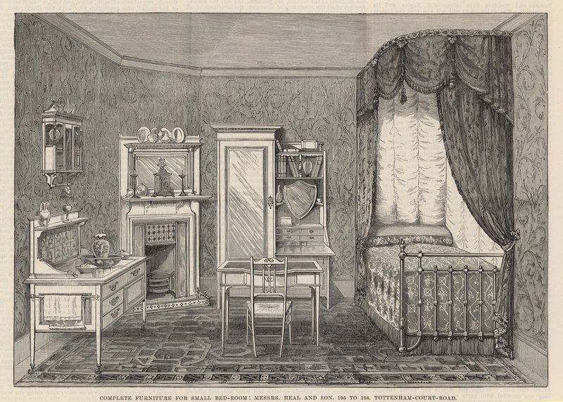 Die Internationale Gesundheitsausstellung: Komplettmöbel für kleines Schlafzimmer von English School