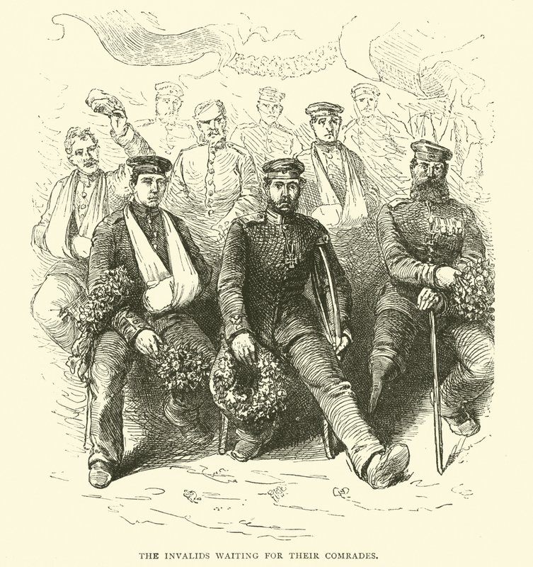 Die Invaliden warten auf ihre Kameraden, 1871-2 von English School