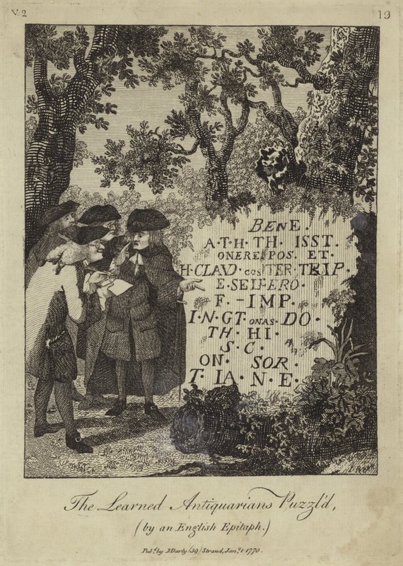 Der gelehrte Antiquar ist verwirrt von English School