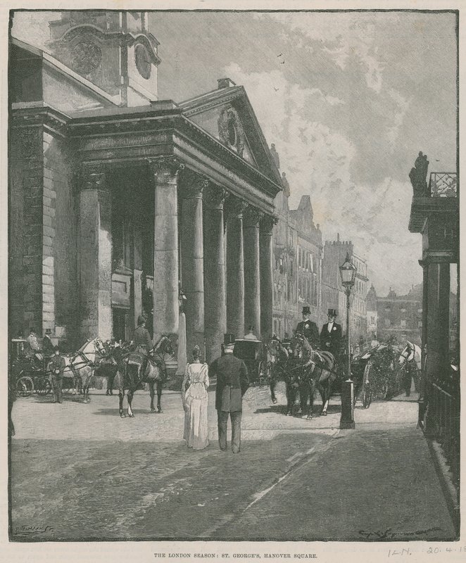 Die Londoner Saison: St. Georges, Hanover Square von English School