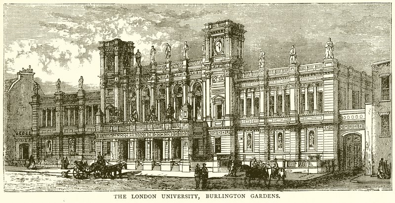 Die London University, Burlington Gardens von English School