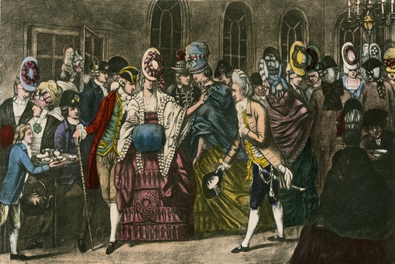 Der Long Room in Bagnigge Wells auf dem Höhepunkt der modischen Beliebtheit im Jahr 1772 von English School